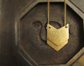 chevron necklace 14K gold filled