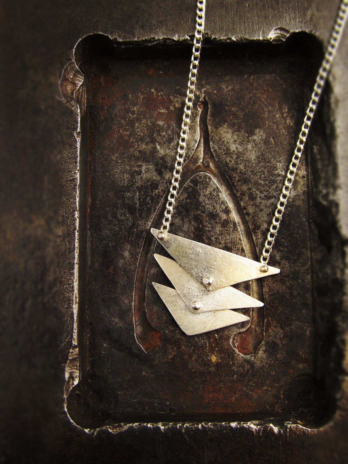 south necklace in sterling silver