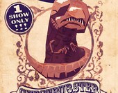 The Amazing Chestburster Poster - 8x12" - Metallic Ink - Blue