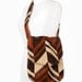 70s Carpet Bag Purse Brown Orange Chevron Vintage