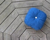 CLEARANCE Denim Sea Rounded Pillow