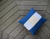 CLEARANCE Denim Sea Large Pillow