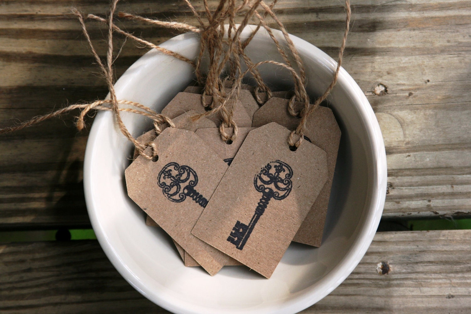 Medium Decorative Key Gift Tags-Set of 6