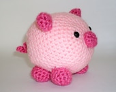 Pig Amigurumi Crochet Stuffed Animal Pink