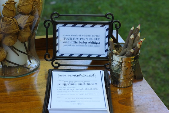 PRINTABLE Fill-in-the Blank Advice Cards - from Backyard Baby-Q Bash Collection Il_570xn