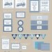 Baby-Q Bash Partie Kit : Midnight Blue, Emerald and Coral Options available - PRINTABLE