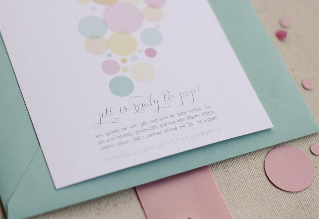 Ready to Pop - Baby Shower Invite - Three Color Options