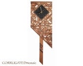 Pendulum Corrugated Mosaic Wall Clock