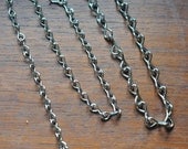Nickel chain - 16 gauge thick - ideal for hanging terrariums - terrarium chain