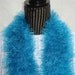Fur Scarf.Knit. Turquiose.  Ready to ship.