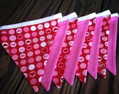 Fabric Bunting, Pennant Banner, Party Flags, Photo Prop