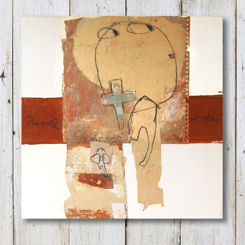 Original Painting -  Abstract - Mixed Media - Size: 15.7" x 15.7" (40cm x 40cm)
