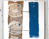 Original Painting -  Abstract - Mixed Media - Size: 15.7" x 15.7" (40cm x 40cm)