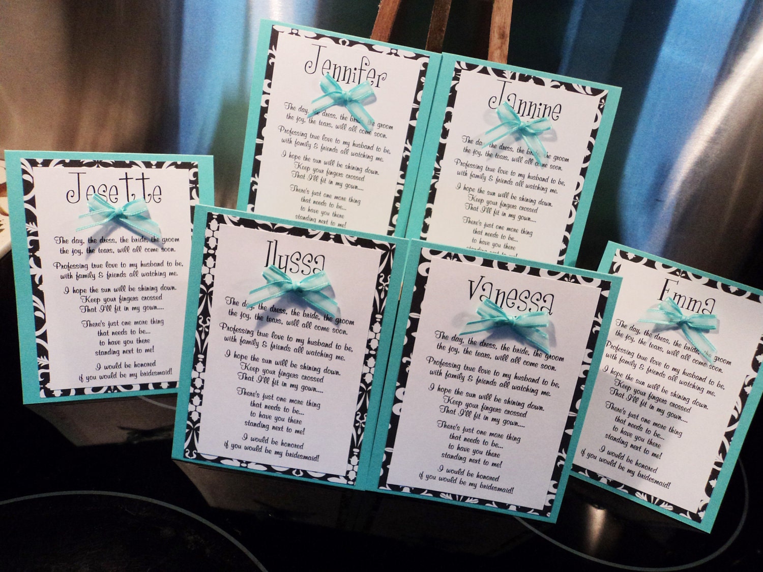 Will You Be My Bridesmaid Card, Bridesmaid Card, Maid of Honor- Custom made and personalized