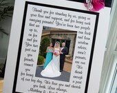 Wedding Gift for Parents, Photo Mat, Custom, Personalized, Mother, Father, Bride, Groom