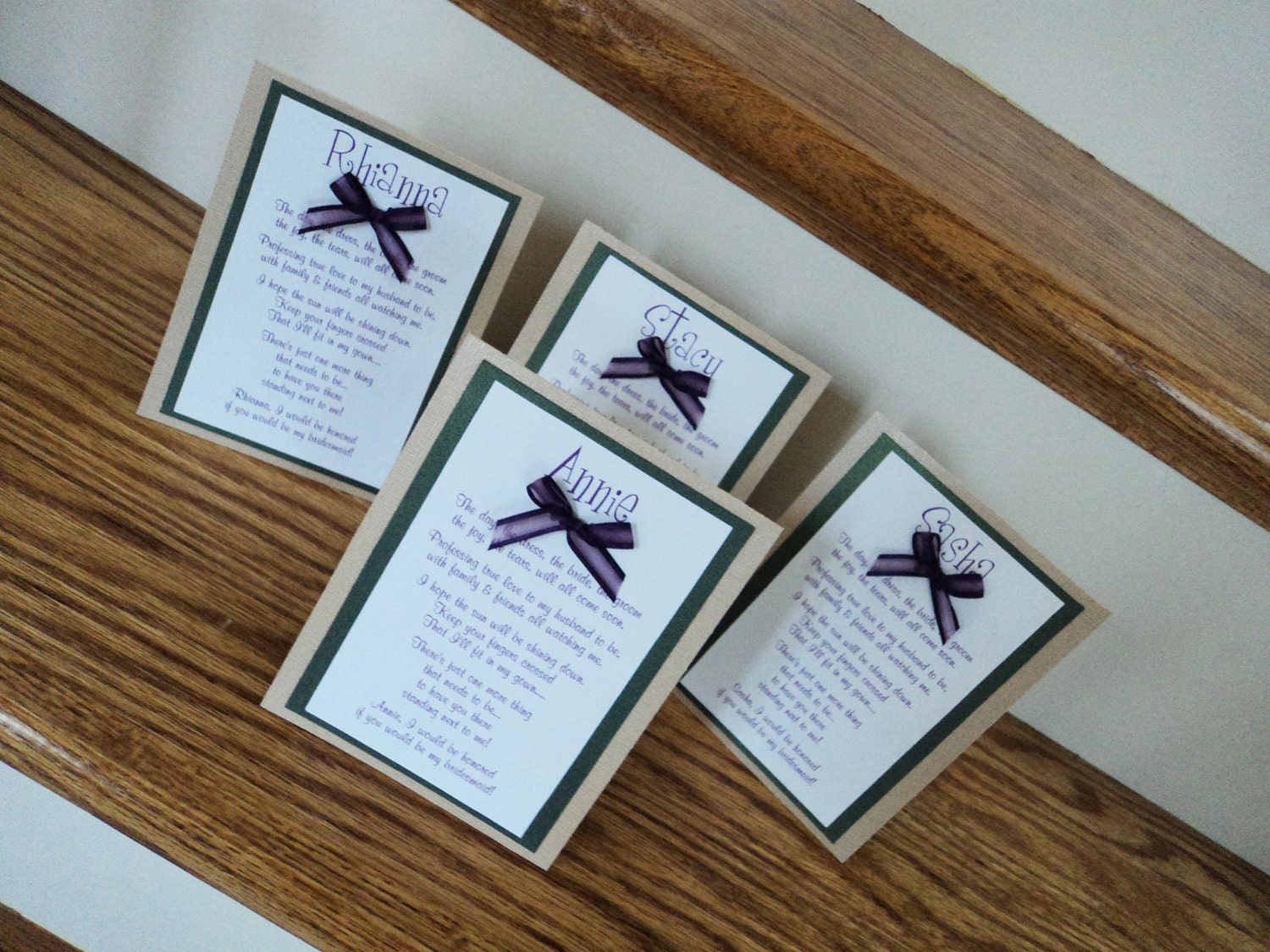 Will You Be My Bridesmaid Card, Bridesmaid Card, Maid of Honor- Custom made and personalized
