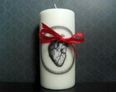Candle - Heart Candle - Victorian Inspired - Anatomical Heart