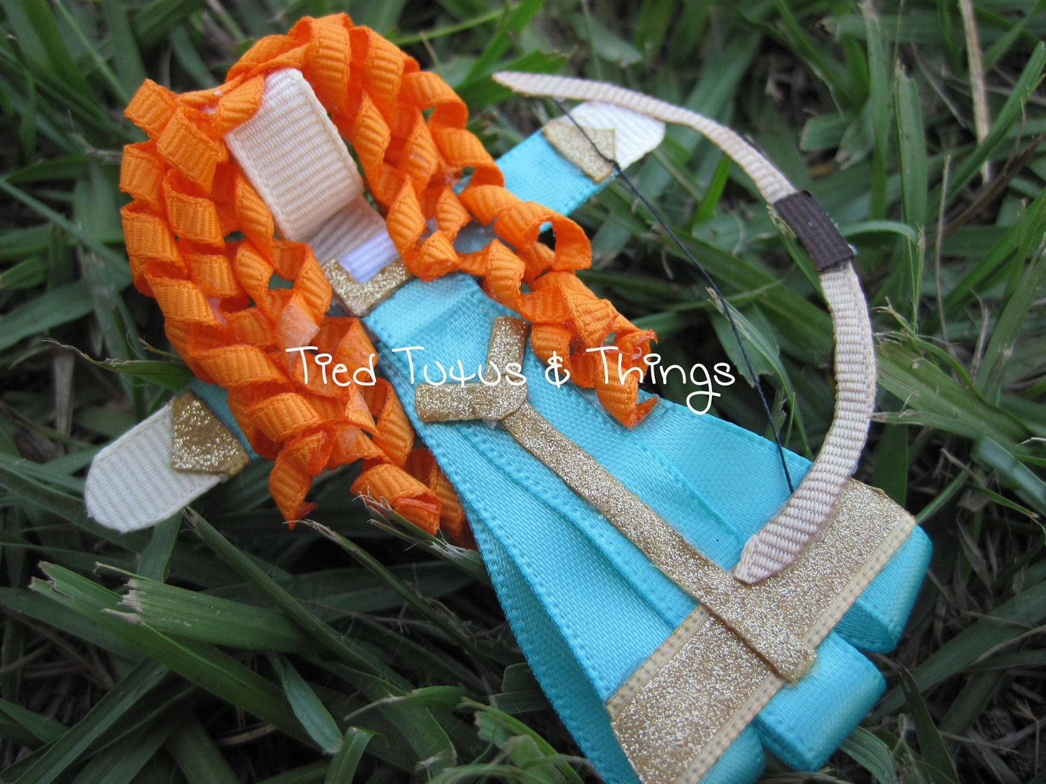 Brave Merida Princess with bow hair clip