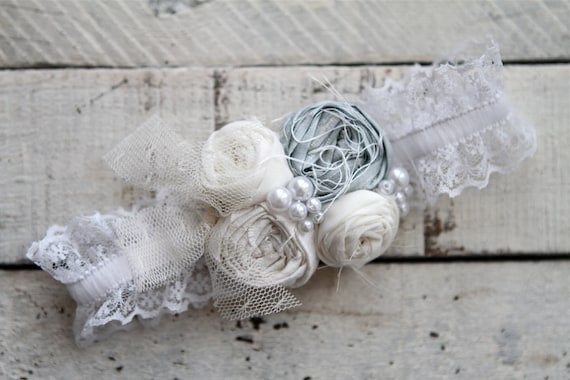 something borrowed, something blue vintage wedding garter