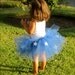 Girl's Super Hero Tutu Costume. Blue tutu with Stars. Red, white, blue and gold tutu costume. Patriotic tutu costume. Sewn Tutu