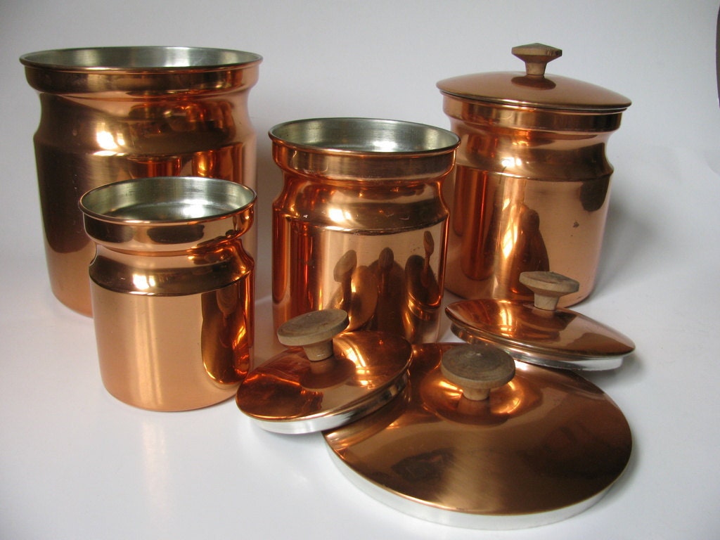 copper canister set