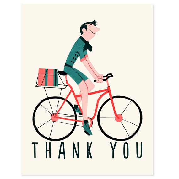 Vintage Bicycle - Thank You Card