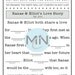 Printable Mad Lib for Wedding // Unique Program Insert // Table Setting