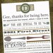 Printable Wedding Menu & Thank You // Unique Table Setting