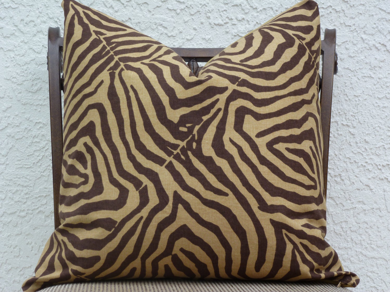 Decorative Pillow Cover - 20" X 20" - Accent Pillow - Animal Print  Brown/Tan - Throw Pillow