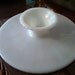 Milk Glass Cake Stand Plate by Anchor Hocking Vintage c 1950 - 60s