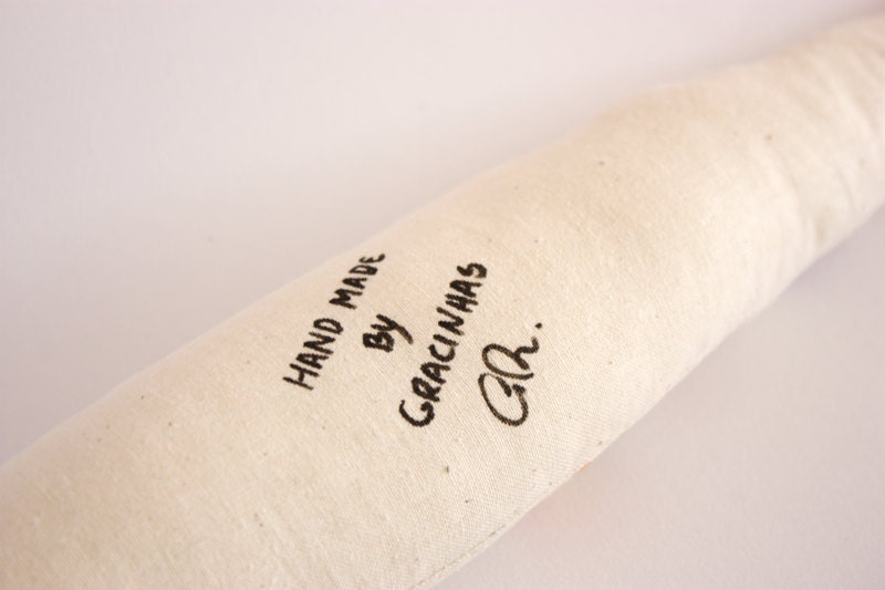 Fun hand painted valentines softie sardine to play or decorate