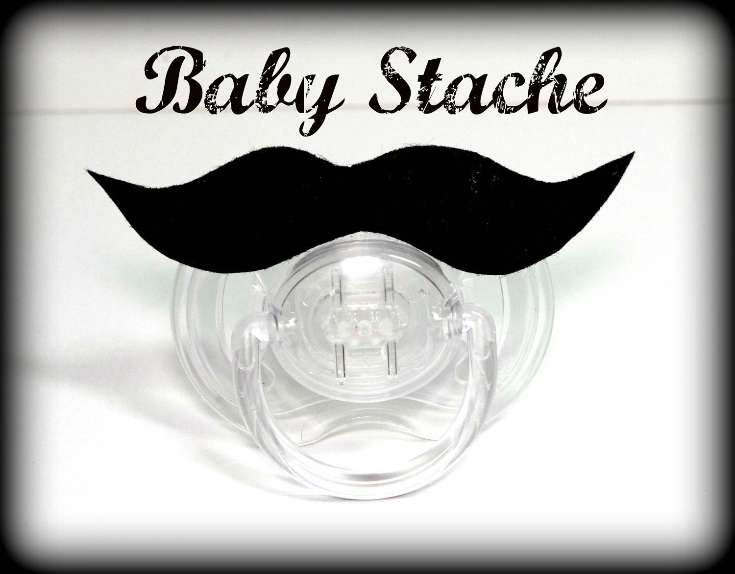 Mustache Pacifier - Baby Mustache - The Wise Guy
