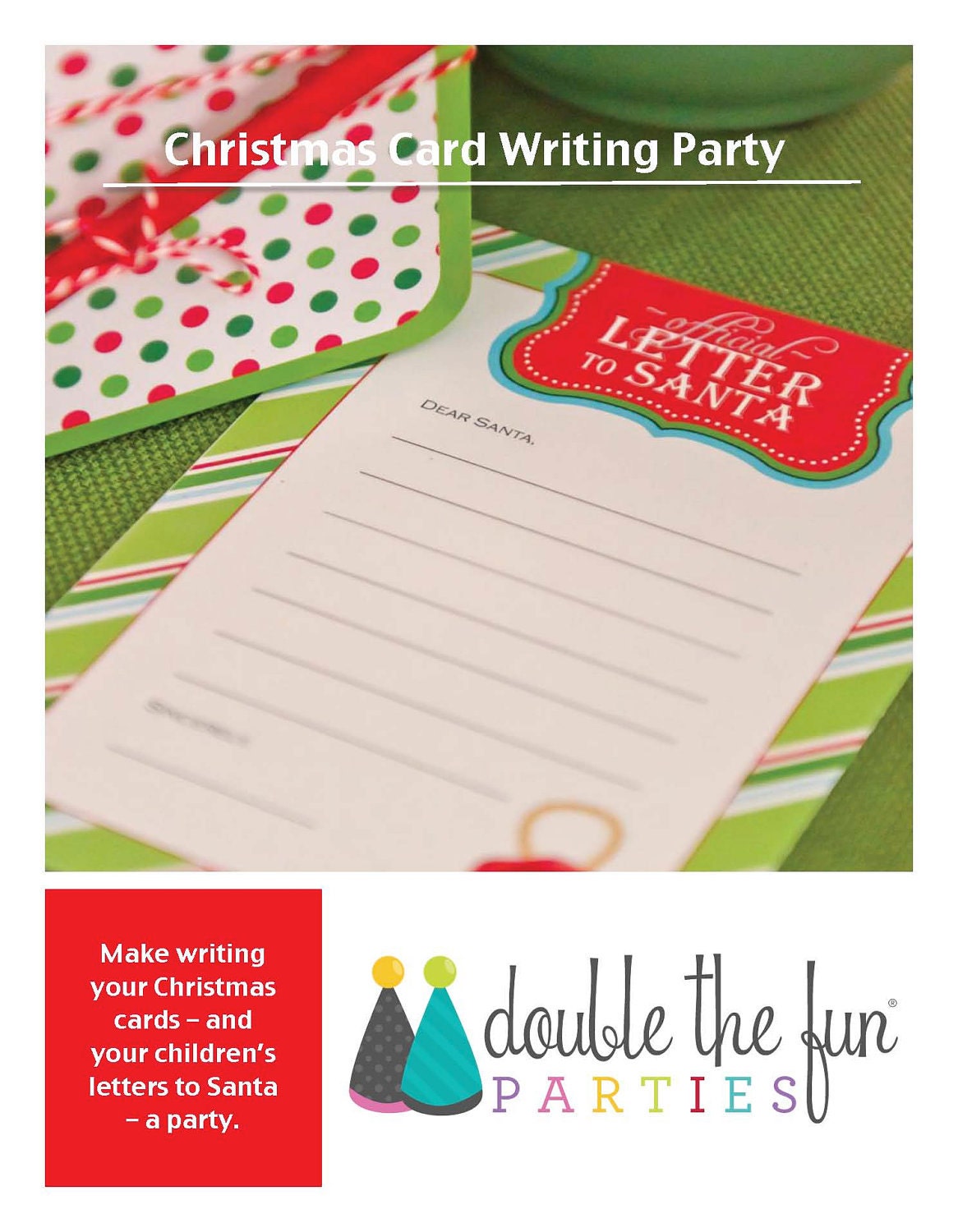 Christmas Card Writing Party Plan: A 20-Page Plan to Help You Create the Perfect DIY Party