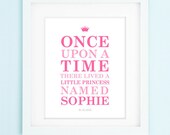 Little Princess Nursery Print - DIY - Personalized - Baby Gift - Printable