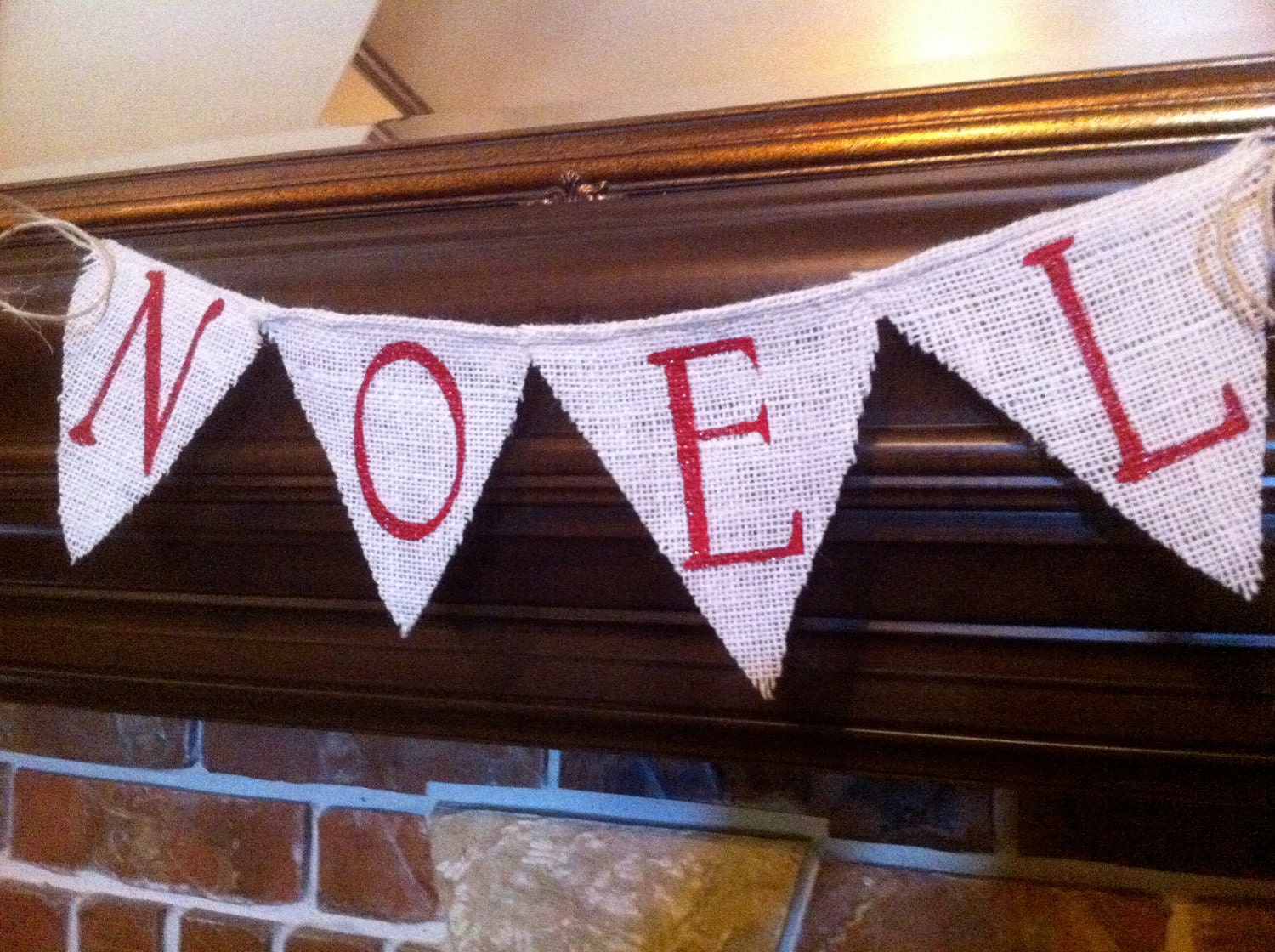 Noel Burlap Banner / Bunting