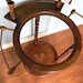 Vintage Wash Stand Wooden with Mirror Candle Holders Towel Racks