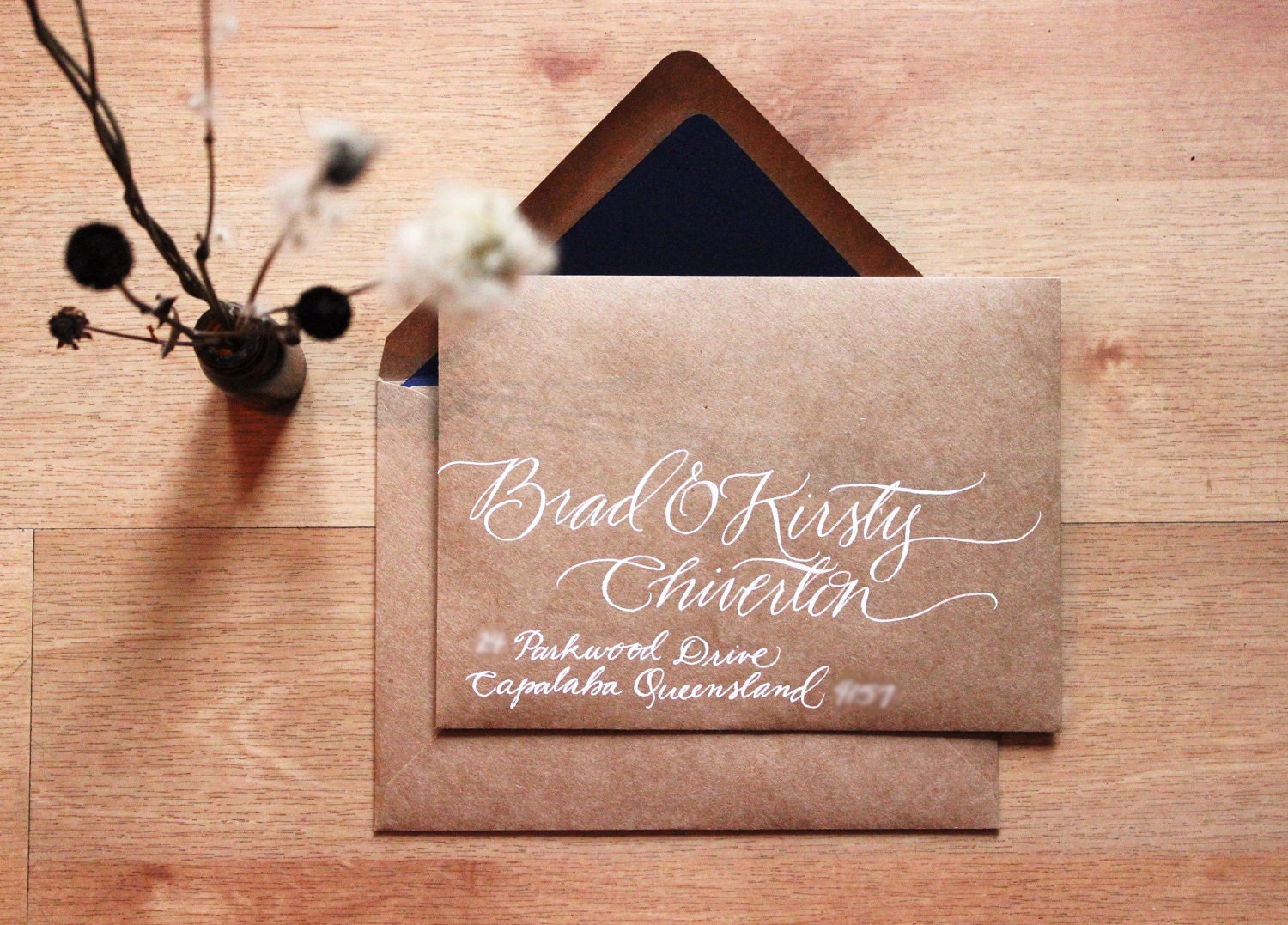 Woodland Wedding Custom Hand Written Address Envelopes