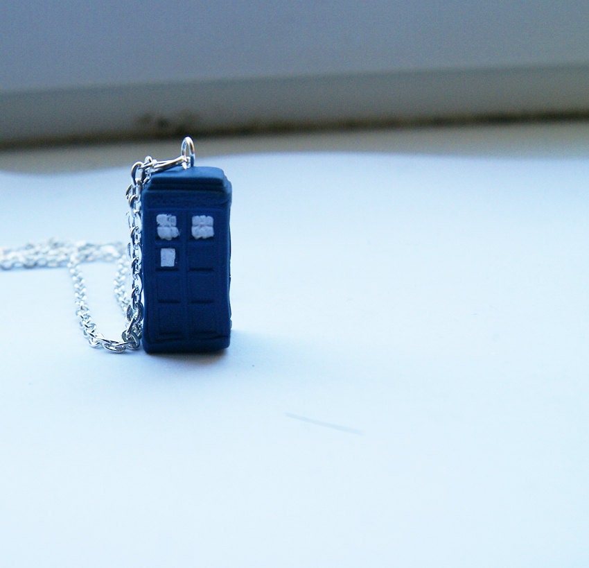 Tiny TARDIS necklace