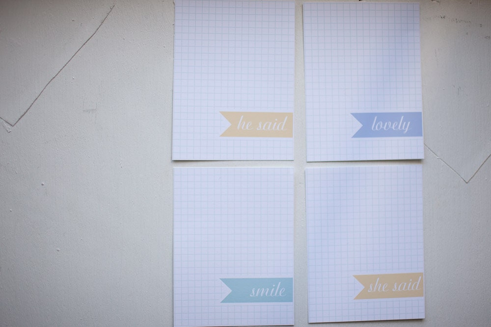 He Said She Said Quote Journaling Cards for Project Life