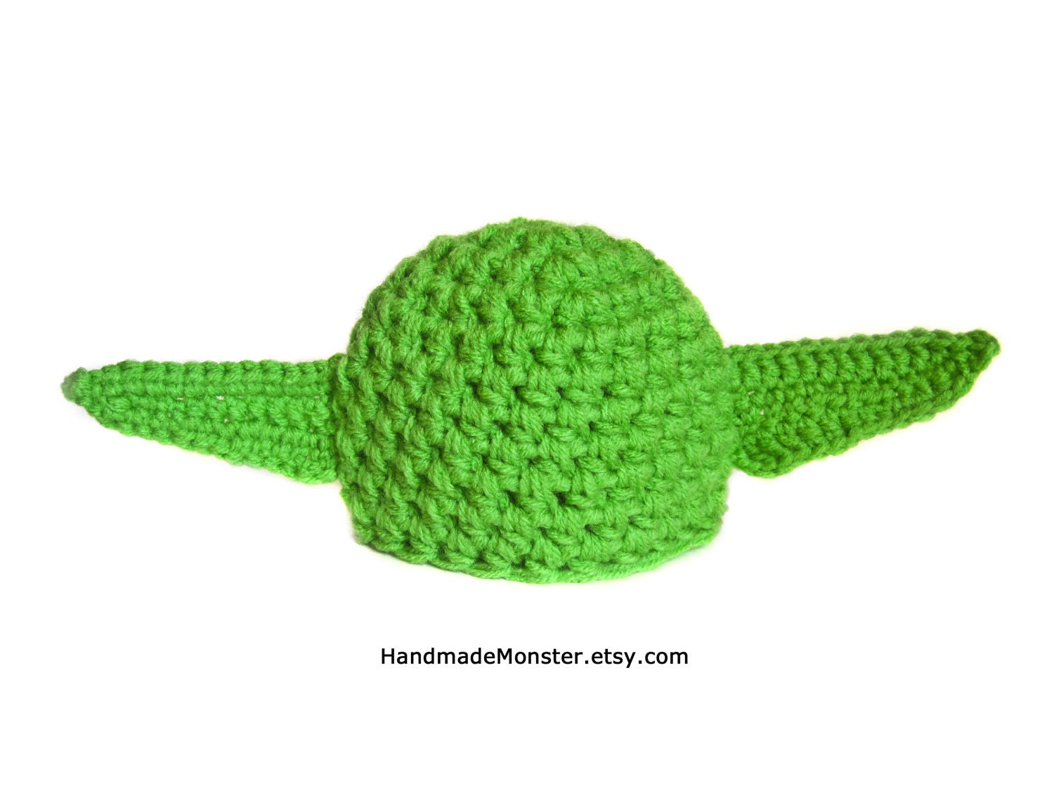 halloween costume STAR WARS BABY hat yoda inspired newborn infant baby girl boy bright green crochet