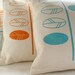Cushion covers - turquoise leaves screen printed