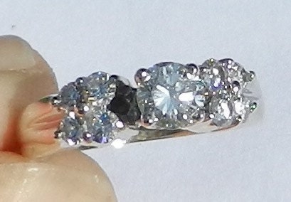 IGI Certified Natural .97 Carat Diamond Engagement Ring 14kt Solid Gold W/ IGI Laser Inscription