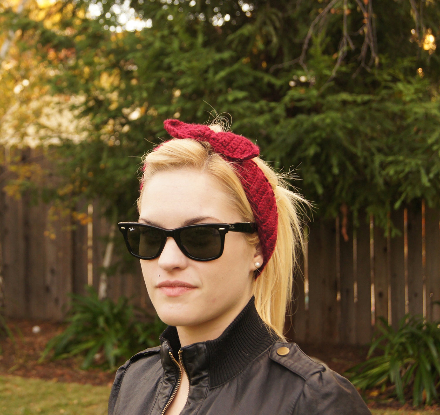 Crocheted Rosie the Riveter WWII Headband
