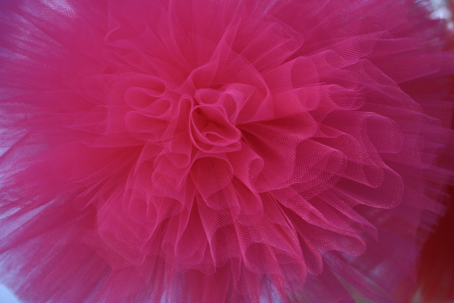 Fuchsia Pink... Tulle poms
