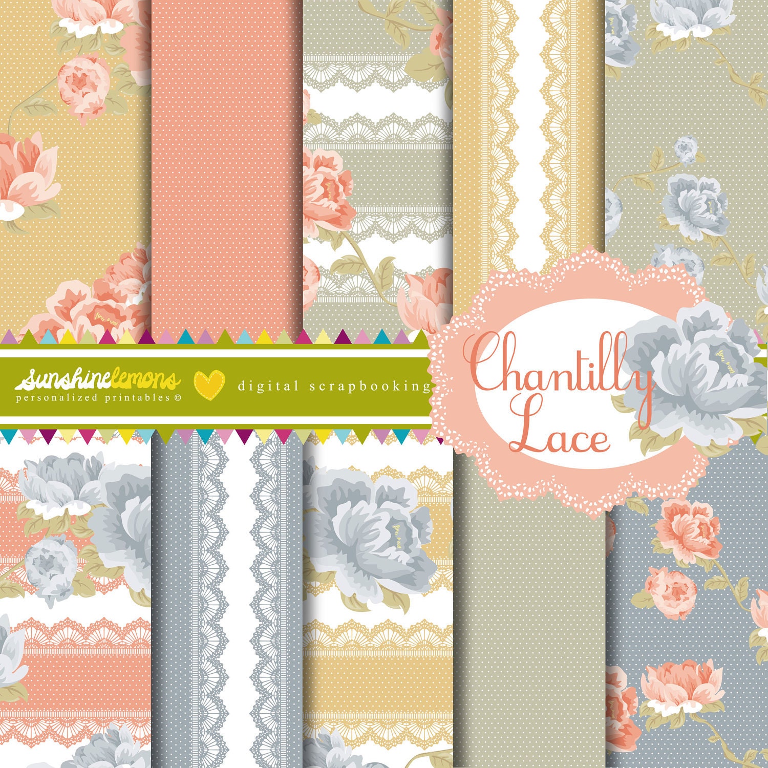 Lace Scrapbook Paper