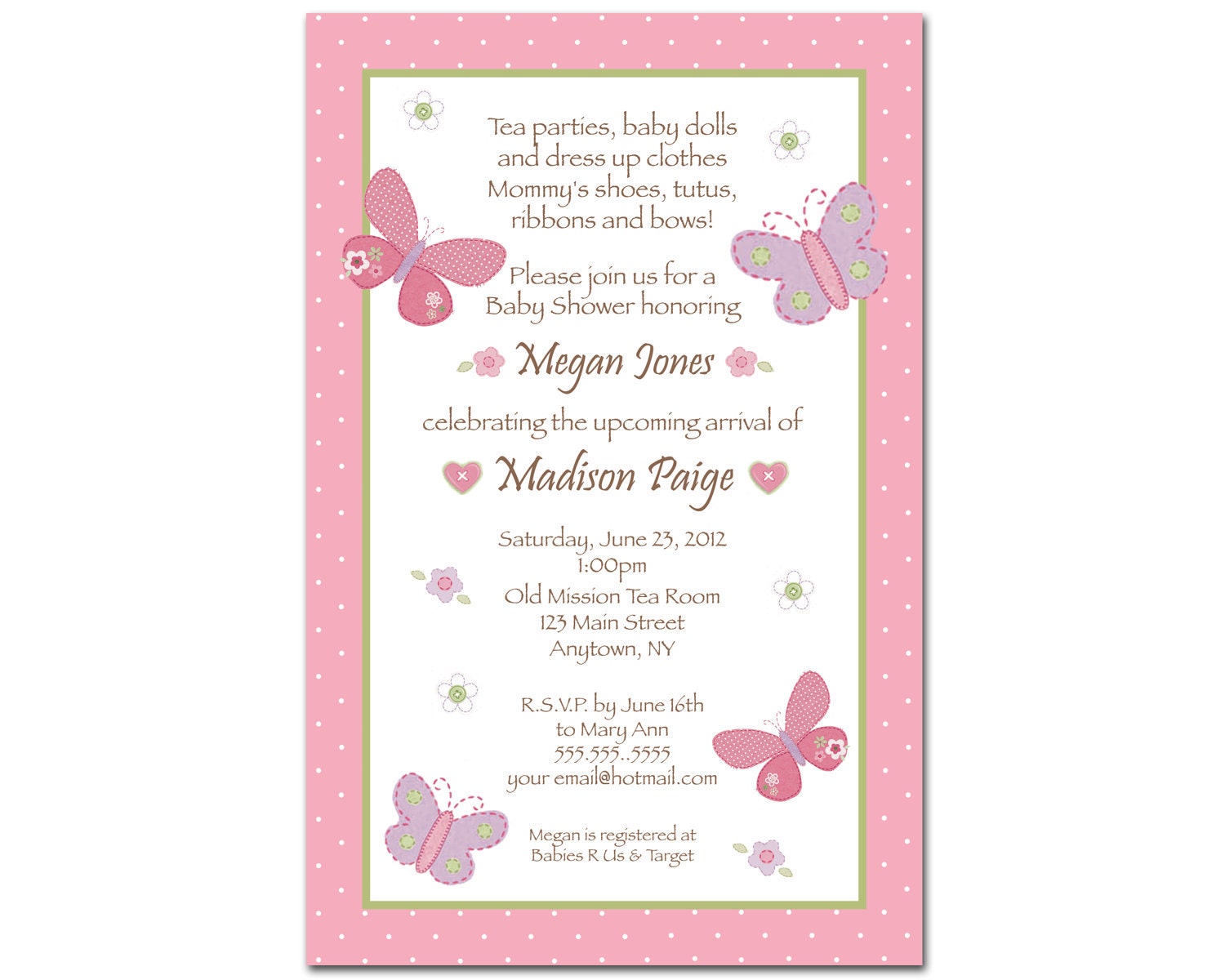 ... baby shower by bdesigns4you on etsy butterfly baby shower invitations