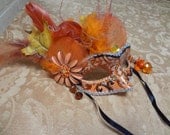 Handmade Masquerade Mask Carnival Mardi Gras Halloween Costume (HEAVENLY HARVEST)