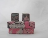 Star Trek Cufflinks // Spock Cufflinks // Recycled comic Cufflinks// Marvel comic cufflinks