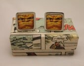 Fantastic Four// The Thing //Recycled comic Cufflinks// Marvel comic cufflinks