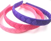 Pink Headband - Purple Headband - Ribbon Woven Headband - Child Toddler Teenager Adult Headband - YOU CHOOSE ONE
